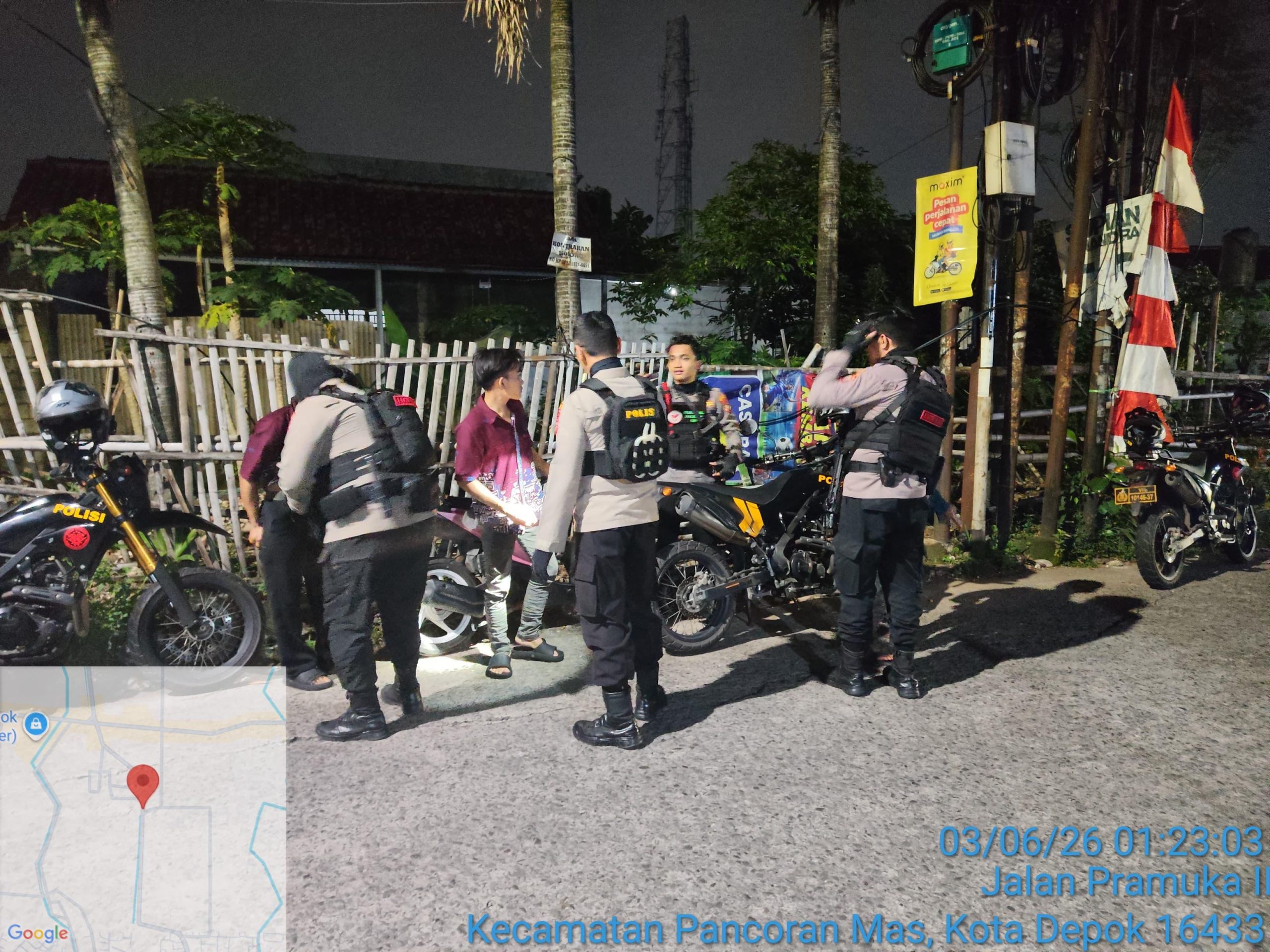 Tak Kenal Kendor, Tim Patroli Perintis Presisi Polres Metro Depok Jaga Kondusifitas Malam, Warga Beri Apresiasi